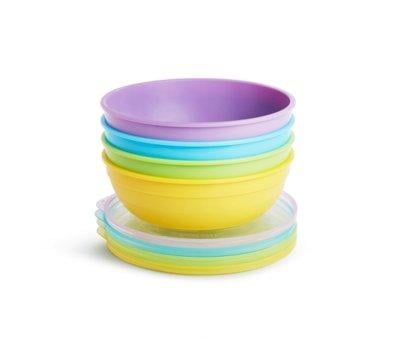 Pack de 4 Bols Pastel  avec Couvercles et Cuillres Love-a-Bowl
