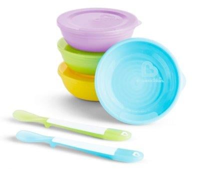 Pack de 4 Bols Pastel  avec Couvercles et Cuillres Love-a-Bowl