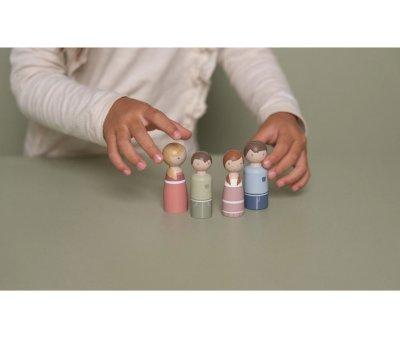 Set Familia Rosa Casa Muecas Little Dutch