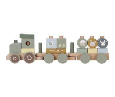 Tracteur de Naissance Personnalisable Little Farm Sage