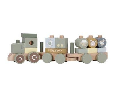 Tracteur de Naissance Personnalisable Little Farm Sage