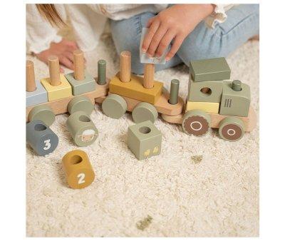 Tracteur de Naissance Personnalisable Little Farm Sage