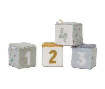 4 Cubos Apilables Blanditos Little Farm