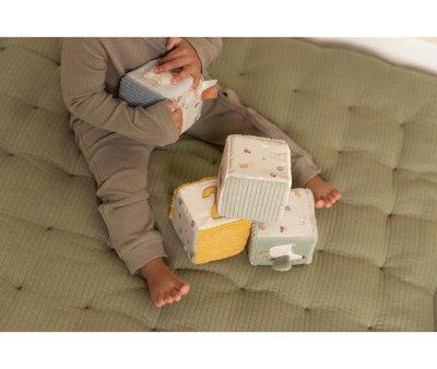 4 Cubos Apilables Blanditos Little Farm