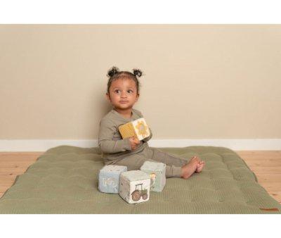 4 Cubos Apilables Blanditos Little Farm