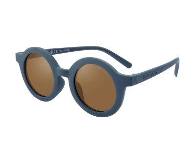 culos de sol flexveis polarizados Round Desert Teal (18m - 8 anos)