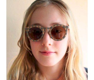 Flexible Polarized Sunglasses Classic Junior Storm Plaid (Ages 9-14)