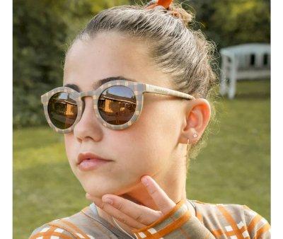 Flexible Polarized Sunglasses Classic Junior Storm Plaid (Ages 9-14)