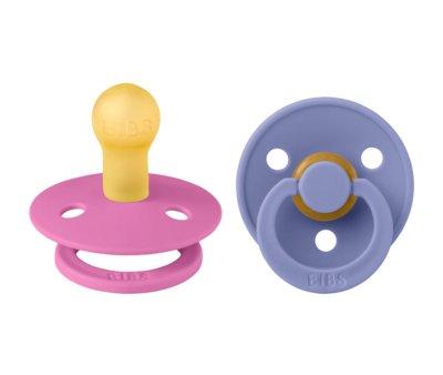2 Succhietti BIBS Colour Round Bubblegum-Peri