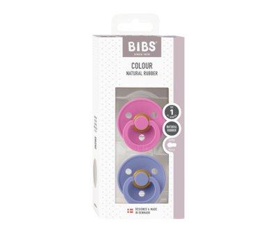 2 Succhietti BIBS Colour Round Bubblegum-Peri