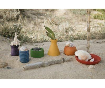 Set de 6 Pots de Fleurs Arc-en-ciel