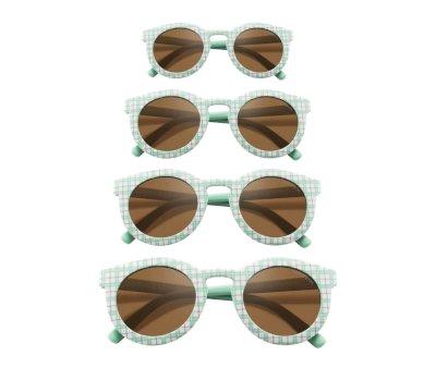 culos de sol flexveis polarizados Classic Fern Plaid Jr. (9-14 anos)