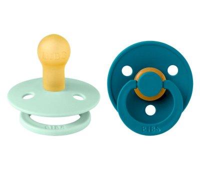 2 Succhietti BIBS Colour Round Nordic Mint/Forest Lake