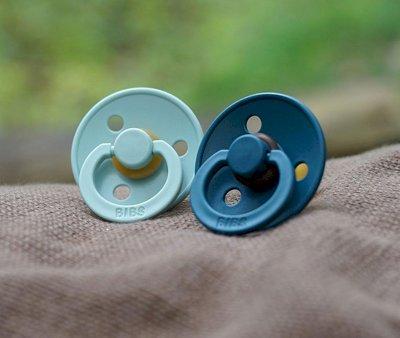 2 Succhietti BIBS Colour Round Nordic Mint/Forest Lake