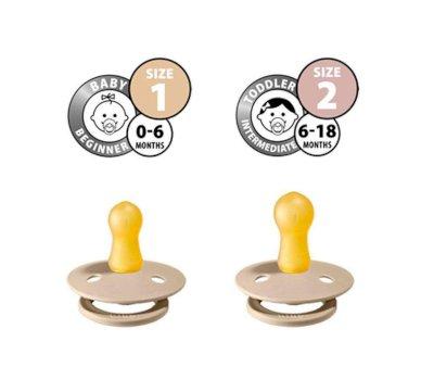 2 Succhietti BIBS Colour Round Iron/Baby Blue