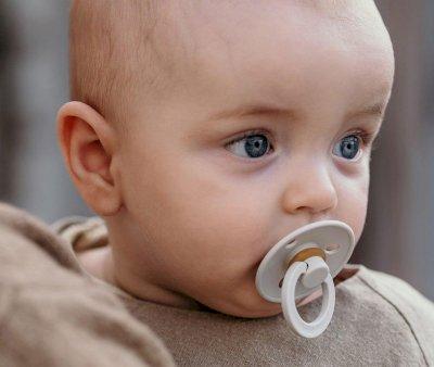 2 Succhietti BIBS Colour Round Iron/Baby Blue