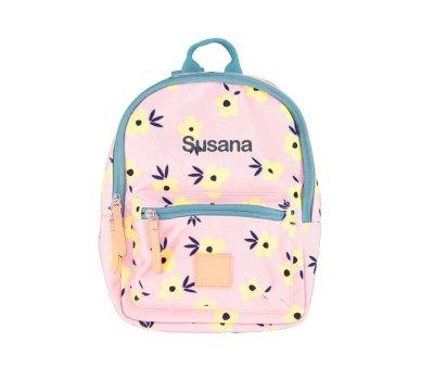 Mochila Infantil Baby Banana PiuPiu Flowers Personalizable