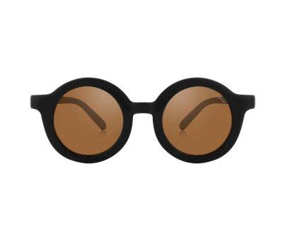 Children's Polarized Sunglasses Round Black (18 months-8 years)