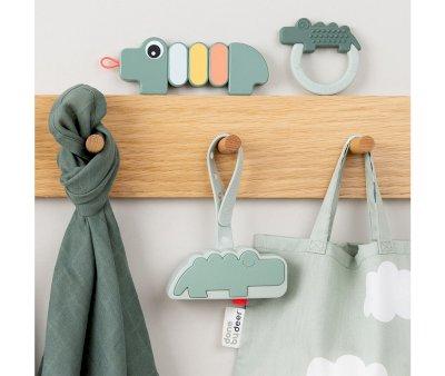 Silicone Pacifier Holder Croco