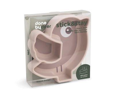 Silicone Plate Stick&Stay Snack Birdee Powder