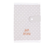 Porta Documenti Classic Star Grigio Personalizzabile
