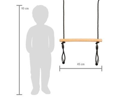 Trapecio con Anillas de Gimnasia "Black Line"