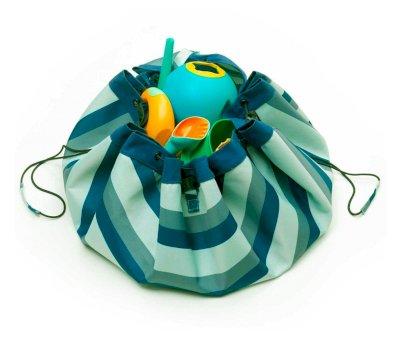 Play & Go Waterproof Bag OUTDOOR Blue Stripes Green
