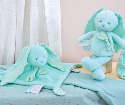 Conejito con Doudou Diabolo Mint Personalizable
