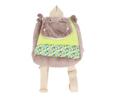 Mochila Infantil Hipoptamo Bazile Verde Personalizable
