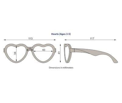 Gafas de Sol Flexibles Hearts (3-5aos) Sparkle Squad