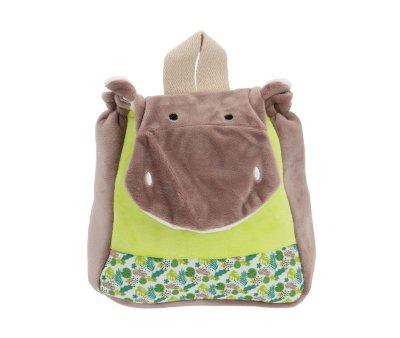Mochila Infantil Hipoptamo Bazile Verde Personalizable