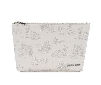 Trousse da Toilette Toile de Jouy Crema