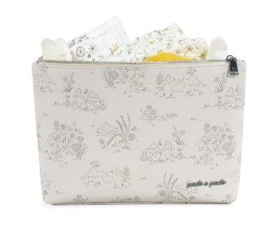Trousse da Toilette Toile de Jouy Crema
