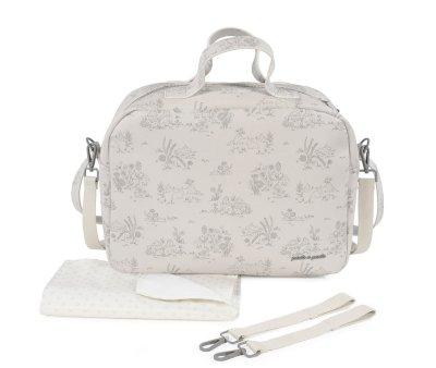 Borsa Fasciatoio Toile de Jouy Crema