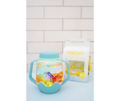 Caraffa Sensory Play Jar Azzurra