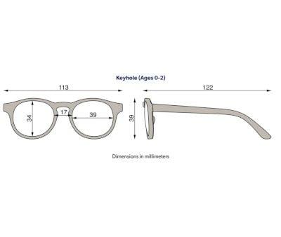 Occhiali da Sole (0-2) ECO Flessibili Keyhole Soft Sand