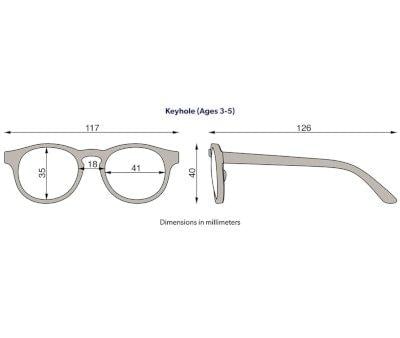 Gafas de Sol Flexibles Keyhole (3-5 aos) Sweet Cream