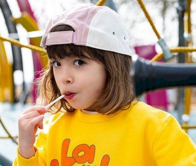 Gorra con Visera Infantil Natural Pink Personalizable