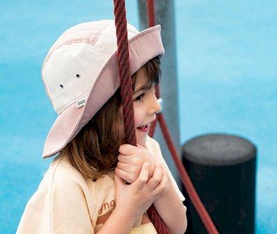 Gorro de Playa Natural Pink