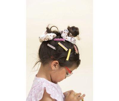 3 Pinzas para el Pelo Olas Pastel