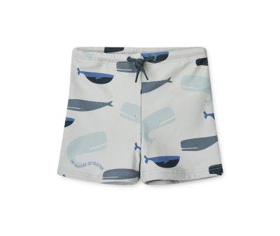 Bathers Shorts Otto Whales/Cloud blue