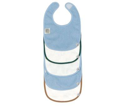 Pack de 5 baberos Happy Smile Blue