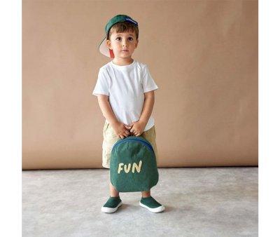 Mochila Infantil Mini Little Gang Fun Ocean Green
