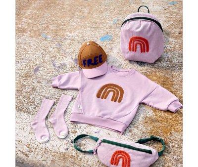 Mochila Infantil Mini Little Gang Rainbow Lilac