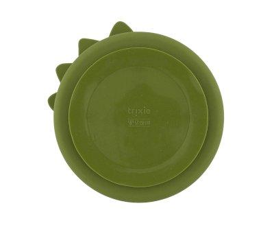 Plate 3 Compartments Silicone with Suction Mr. Dino