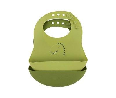 2 bavoirs en Silicone Trixie Mr. Dino