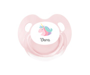 Pink Unicorn Personalised Retro Pacifier