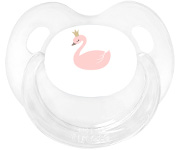 Sucette Personnalisable Rtro Transparent Cygne