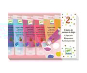 Pintura de Dedos 6 Tubos Colores Pastel
