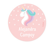 Lot de 3 Badges Licorne Personnalisable